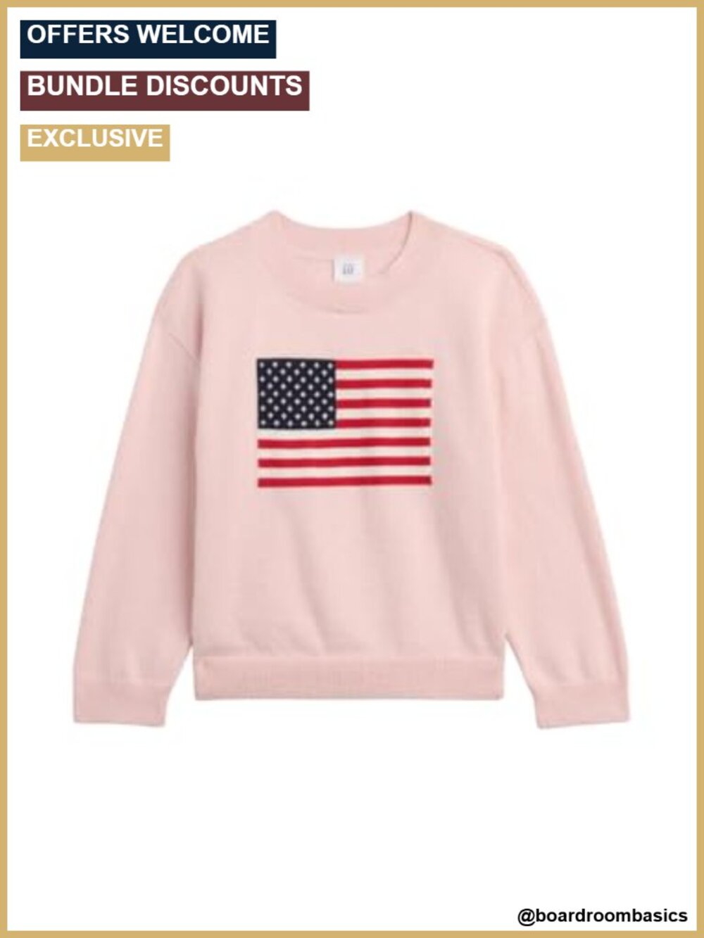 Gap Baby Girls Crewneck Sweater Soft Knit Pullover Ribbed Trim Long Sleeve